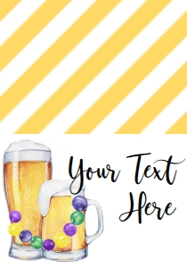 Mardi Gras Beads Brews Food Tent design preview