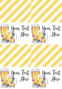Mardi Gras Beads Brews Food Tent Full Page: Mardi Gras Engagement Beads Brews