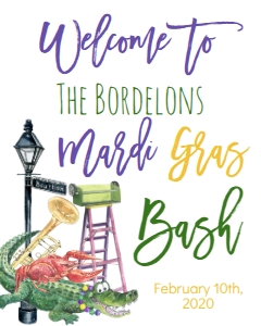 Mardi Gras Bourbon St Welcome Sign: Mardi Gras Bourbon Street Good times