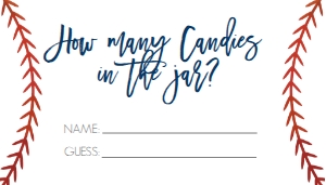 Baby Shower Baseball Candy Jar Cards: Baby Shower Baseball Invite All Star