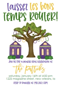 Mardi Gras Tree Laissez Party: Mardi Gras Tree Laissez Party