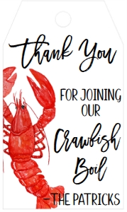 Crawfish Boil Mad Favor Tag: Crawfish Boil Couples Shower