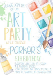 Birthday Art Party Primary Pastel: Birthday Art Party Primary Pastel