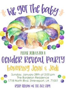 Mardi Gras King Cake Reveal  We Got the Baby: Mardi Gras King Cake Reveal  We Got the Baby