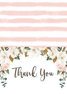 Bridal Shower Cotton Magnolia Thank You Card: Bridal Shower Love Is Brewing Cotton