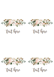 Food Tent Card Cotton Magnolia Full Page: Communion Cotton Magnolia