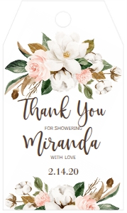 Bridal Shower Favor Tag Cotton Magnolia: Bridal Shower Love Is Brewing Cotton