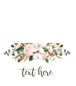 Bridal Shower Cotton Magnolia Food Tent Single: Communion Cotton Magnolia