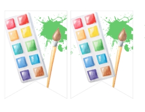 Birthday Art Party Primary Banner: Birthday Art Party Primary