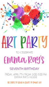 Birthday Art Party Phone: Birthday Art Party