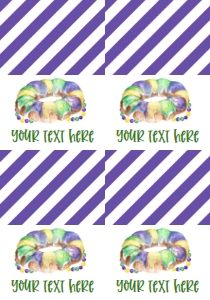 Mardi Gras Baby Shower New Krewe Food Tent Full Page: Mardi Gras King Cake Baby Shower New Krewe
