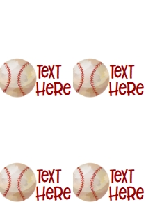 Birthday Baseball Rookie Food Tent Full Page: Birthday Baseball Rookie Food Tent Single