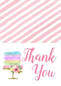 Birthday Two Sweet Thank You: Birthday Two Sweet
