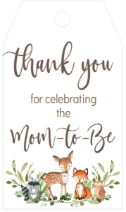 Baby Shower Woodland Greenery Favor Tag: Baby Shower Woodland Animal Greenery Invitation 547481779