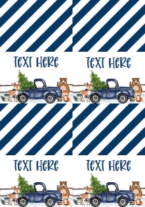 Christmas Winter Onederland Navy Woodland Food Tent Full Page: Christmas Winter Onederland Navy Woodland Invitation