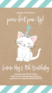 Birthday Kitten Kraft Phone: Birthday Kitten Kraft