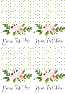 Baby Shower Oh Baby Pink Floral Wreath Food Tent Full Page: Baby Shower Oh Baby Pink Floral Wreath Invitation