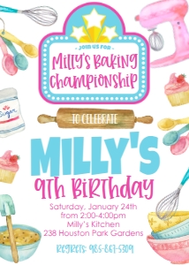 Birthday Baking Championship Marquee design preview