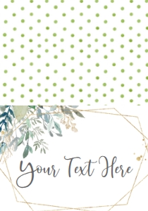 Gold Frame Foliage Food Tent: Communion Gold Frame Foliage Invitation