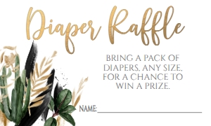 Baby Shower Oh Baby Desert Diaper Raffle: Baby Shower Oh Baby Desert Invitation