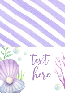 Birthday Mermaid Shellebrate Food Tent Single Page: Birthday Mermaid Shellebrate Invite