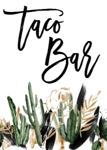 Adios Farewell Desert Taco Bar Sign: Adios Farewell Desert Party Invite