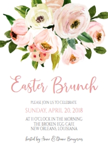 Easter Brunch Bouquet Blush Pink design preview