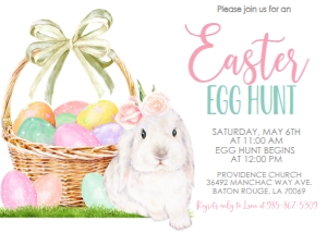 Easter Egg Hunt Bunny Basket: Easter Egg Hunt Bunny Basket