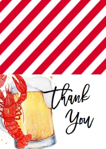 Crawfish Beer and Boil Thank You: Crawfish Beer & Boil Engagememt