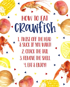 Crawfish Boil Sign KC1 How to: Crawfish Boil Signs KC1
