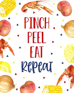 Crawfish Boil Sign KC1 Pinch: Crawfish Boil Signs KC1