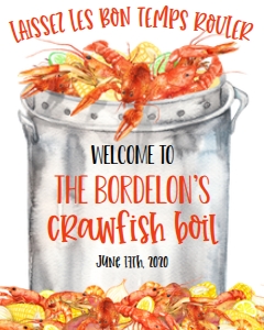 Crawfish Boil Pot Laissez Welcome Sign: Crawfish Boil Pot Annual Laissez