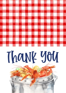 Crawfish Boil Pot Kid Birthday Thank You: Crawfish Boil Pot Kid Birthday Cake
