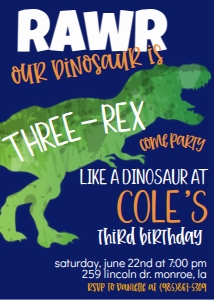 Birthday Dinosaur Three Rex: Birthday Dinosaur Three Rex