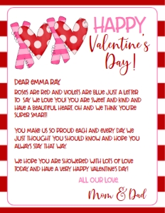 Valentines Letter XOXO: Valentines Letter XOXO