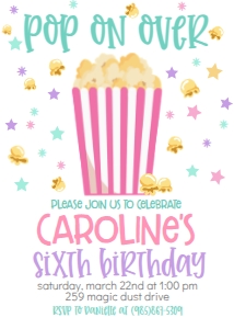 Birthday Popcorn Party  BPP1: Birthday Popcorn Party BPP1