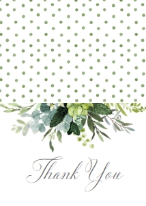 Communion Greenery Elegant Thank You: Communion Greenery Elegant