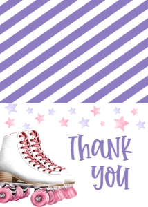Birthday Skate Party LS2 Thank You: Birthday Skate Party LS2