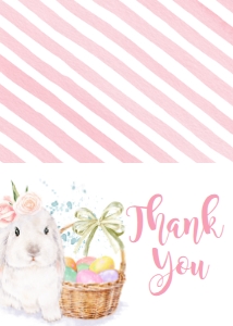 Birthday Bunny Pink Thank You BBP: Birthday Bunny Pink One