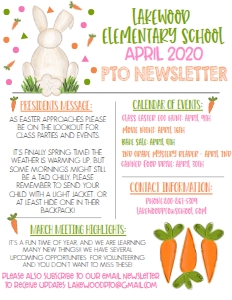 School Teacher PTO Newsletter 9 Spring/Easter: School Teacher PTO Newsletter Spring/Easter