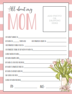 Mother's Day Tulips About My Mom: Mother's Day Tulips About My Mom