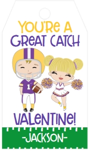 Valentine Tag Football Tigers: Valentine Tag Football Tigers