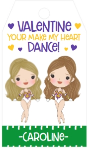 Valentine Tag Football Golden Girl: Valentine Tag Football Golden Girl