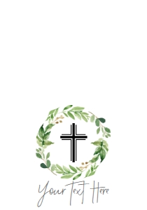 Communion Greenery Wreath Food Tent: Confirmation Wreath Greenery