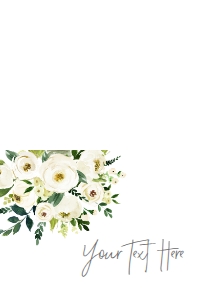 Communion White Floral Bouquet Food Tent: Baptism Bouquet White Floral