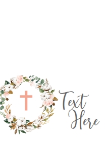 Communion Cotton Wreath Food Tent: Communion Cotton Wreath