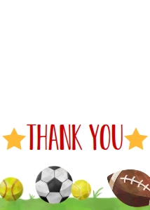 School Teacher Appreciation Week All-Star Thank You: Birthday All-Star Sports Invite