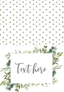 Communion Eucalyptus Food Tent: Communion Eucalyptus Cross 7x5