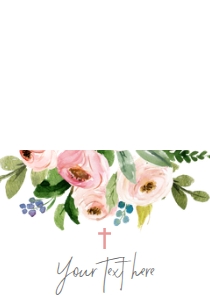 Communion Bouquet Pink Floral Food Tent: Communion Bouquet Pink Floral
