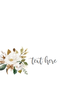 Cotton Magnolia Greenery Food Tent: Communion Cotton Magnolia Greenery